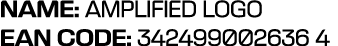 NAME: AMPLIFIED LOGO EAN CODE: 342499002636 4 