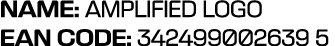 NAME: AMPLIFIED LOGO EAN CODE: 342499002639 5